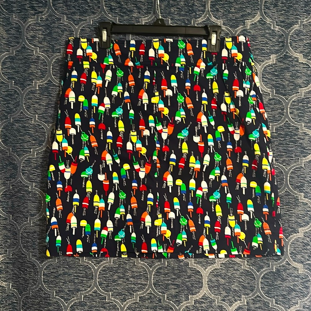 Talbots NWOT women’s 14 multicolor Nautical print midi skirt